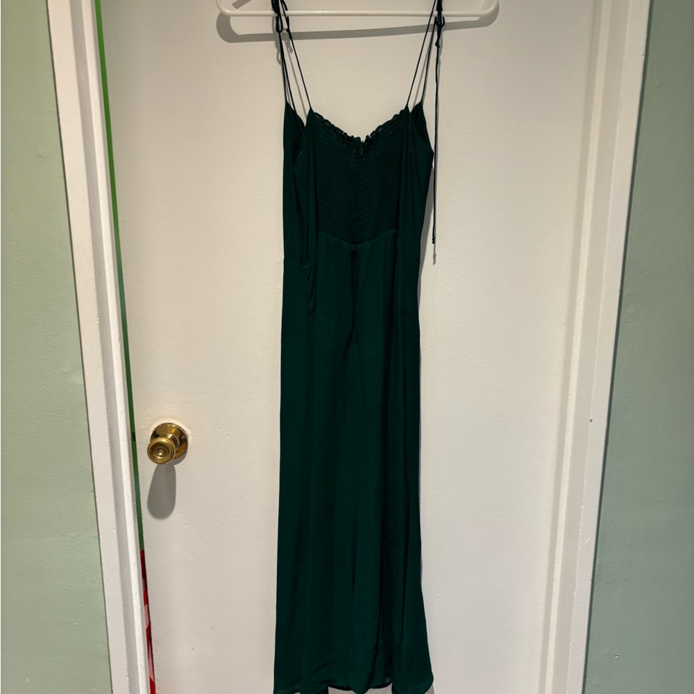 Reformation Juliette Dress in Emerald NWT Women’s Size 8 - Picture 4 of 8